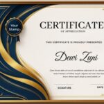 Certificate Of Appreciation A4 Template